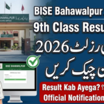 BISE Bahawalpur Board 9th Class Result 2026: