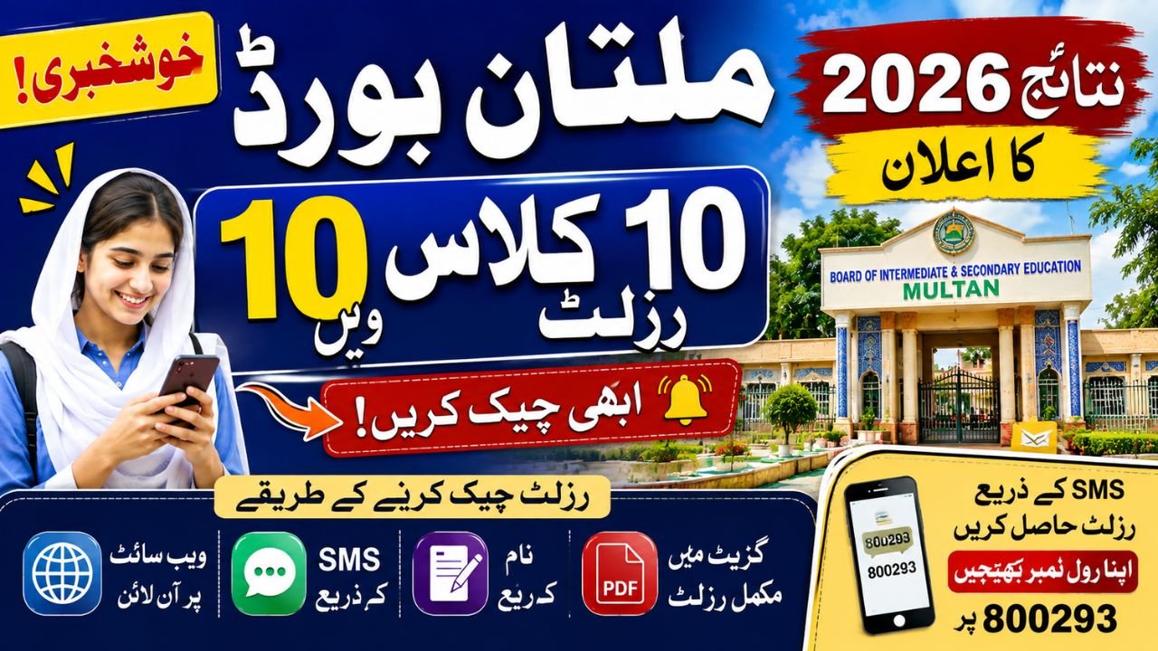 BISE Multan 10th Class Result 2026